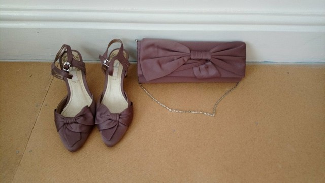 mink shoes and matching bag